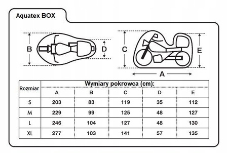 POKROWIEC OXFORD AQUATEX BOX  ROZMIAR S