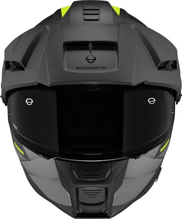 SCHUBERTH E2 DEFENDER YELLOW + INTERKOM SC2