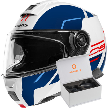 SCHUBERTH C5 MASTER BLUE + INTERKOM SC2!