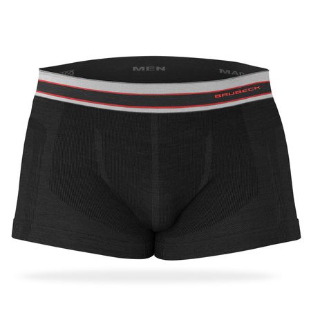 Brubeck bokserki termoaktywne męskie Active Wool Black