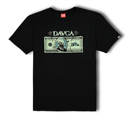 DAVCA T-shirt męski black 5%