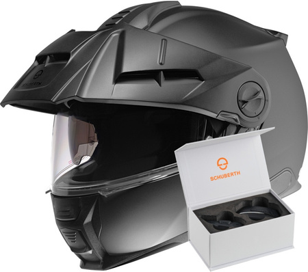 SCHUBERTH E2 MATT BLACK + INTERKOM SC2