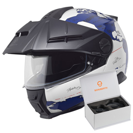 SCHUBERTH E2 ATLAS BLUE + INTERKOM SC2