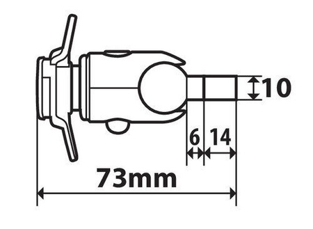 LAMPA 90450 Śruba Opti, uchwyt mocowany za pomocą śruby M6