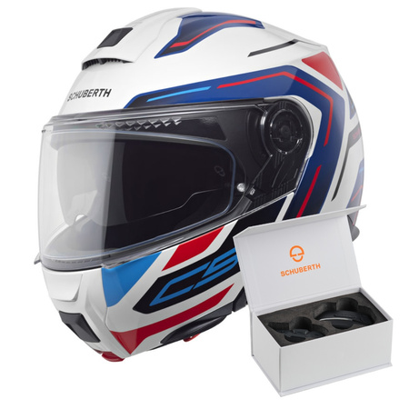 SCHUBERTH C5 OMEGA WHITE + INTERKOM SC2!