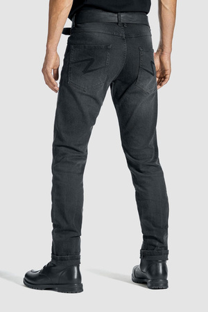 Spodnie męskie jeans PANDO MOTO ROBBY SLIM BLACK