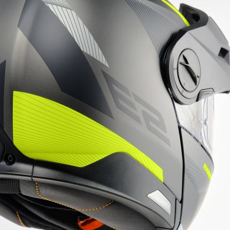 SCHUBERTH E2 DEFENDER YELLOW + INTERKOM SC2