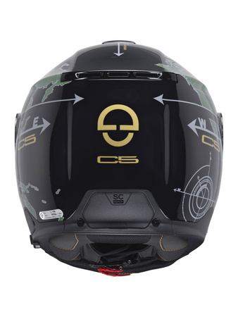 SCHUBERTH C5 GLOBE GREEN + INTERKOM SC2!