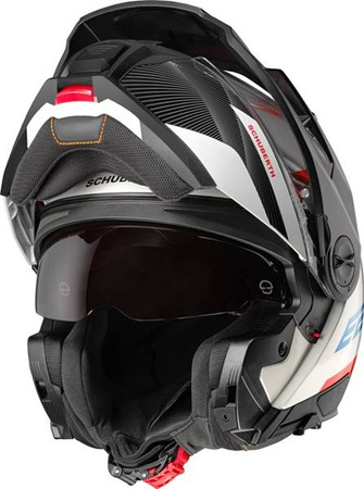 SCHUBERTH E2 DEFENDER WHITE + INTERKOM SC2