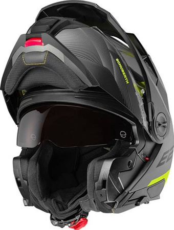 SCHUBERTH E2 DEFENDER YELLOW + INTERKOM SC2