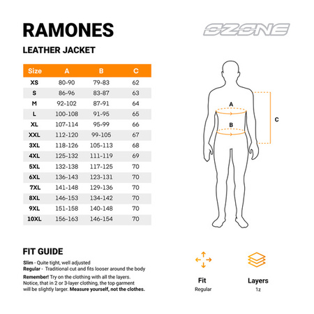 Kurtka skórzana OZONE RAMONES men