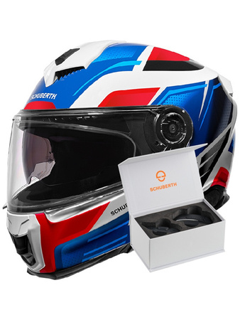 SCHUBERTH S3 STORM BLUE + INTERKOM SC2