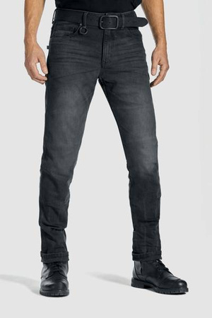 Spodnie męskie jeans PANDO MOTO ROBBY SLIM BLACK