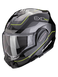 Scorpion Exo-Tech Evo Pro Commuta GLOSSY BLACK-SILVER-NEON YELLOW