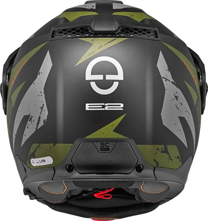 SCHUBERTH E2 EXPLORER GREEN + INTERKOM SC2