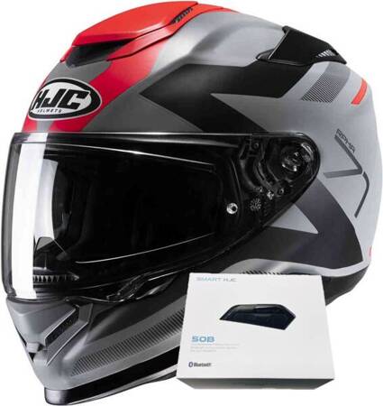 KASK HJC RPHA 71 PINNA MC1SF grey/ red+ SMART 50B 